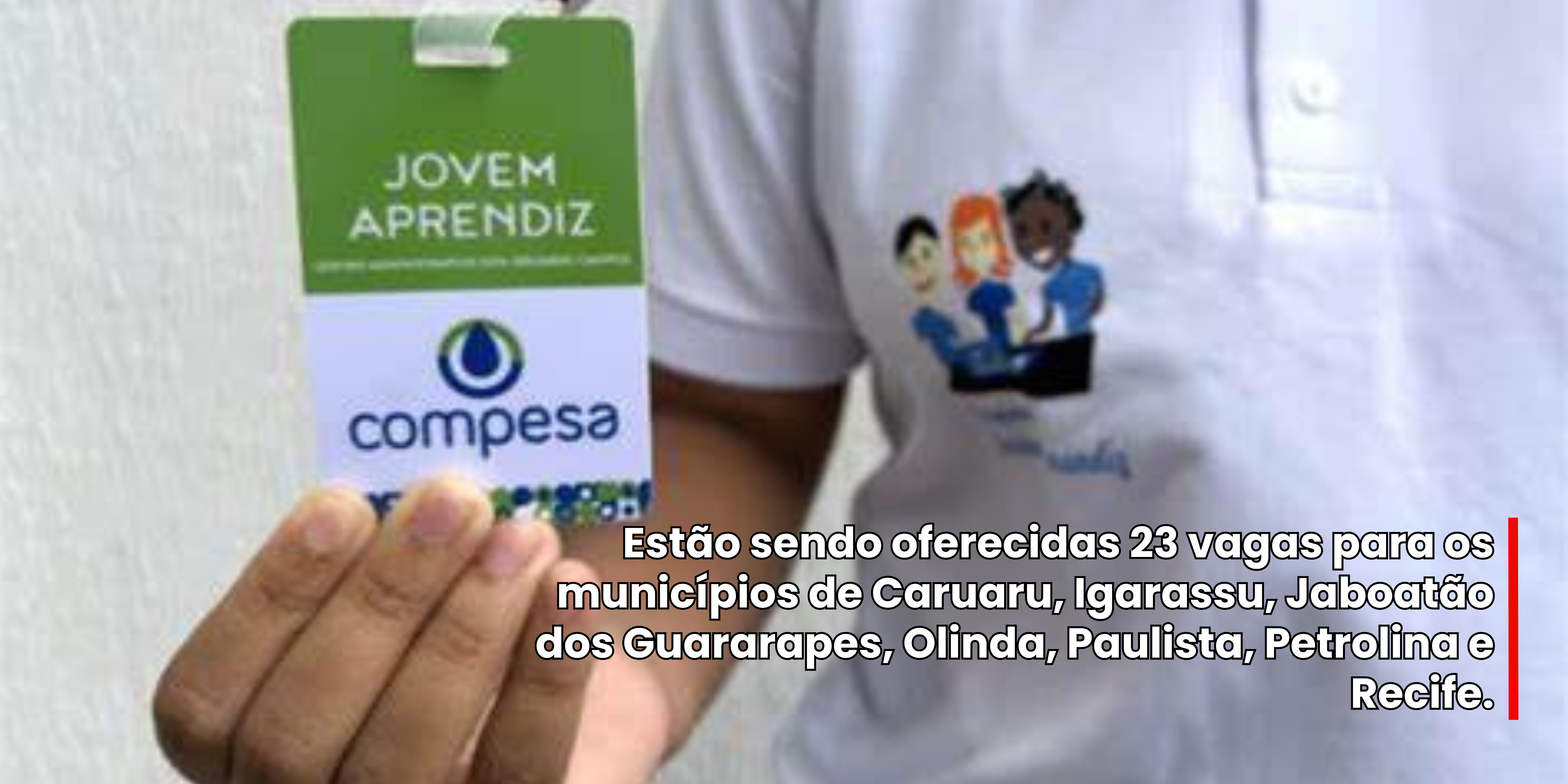 Compesa abre processo seletivo para contratação de jovem aprendiz