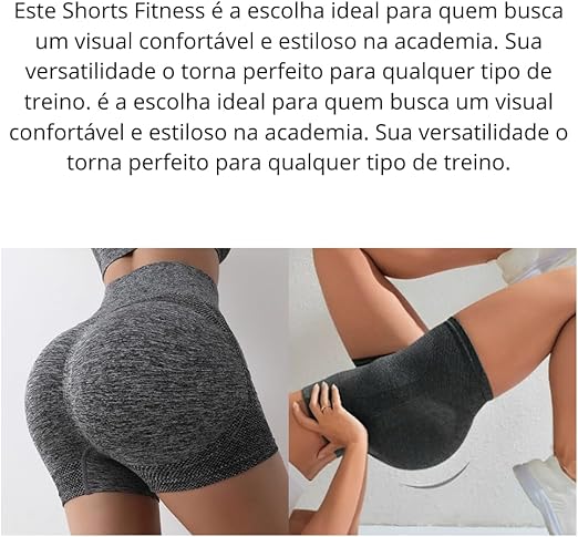 Short Modelador Fitness Esportiva Academia Musculação Esporte