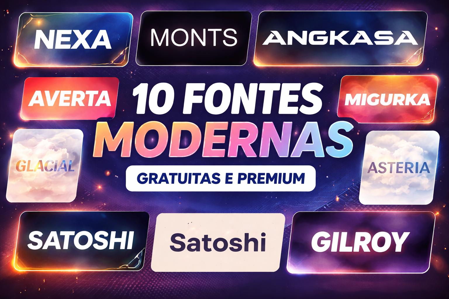 ELEVE SEUS DESIGNES COM 10 FONTES MODERNAS