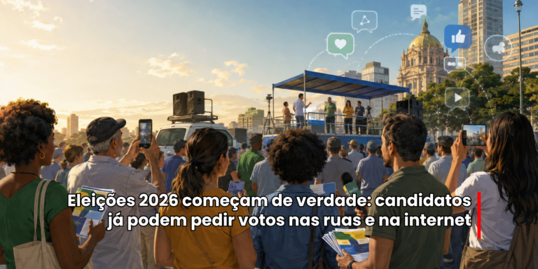 Campanha eleitoral 2026 começa