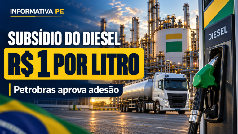 Subsídio do diesel: Petrobras terá R$ 1 por litro