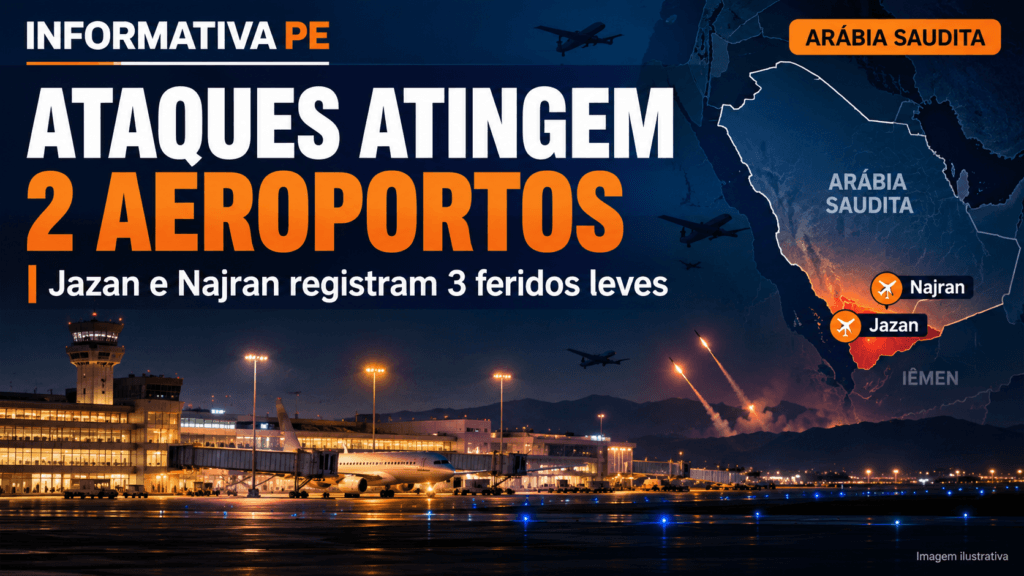 Ataques a aeroportos da Arábia Saudita atingem Jazan e Najran