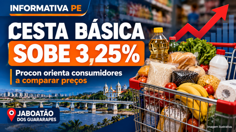Cesta básica em Jaboatão sobe 3,25%; veja como economizar